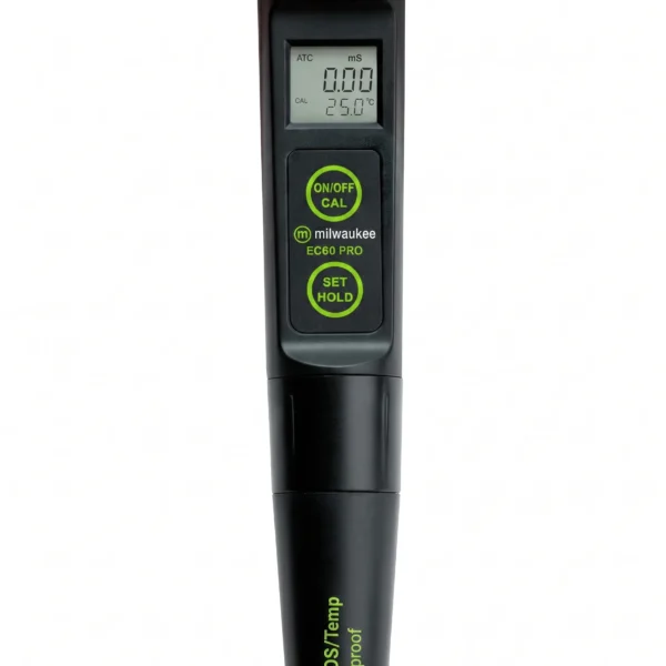 Medidor de CE/TDS y Temperatura de bolsillo económico de alto rango con ATC EC60 Milwaukee