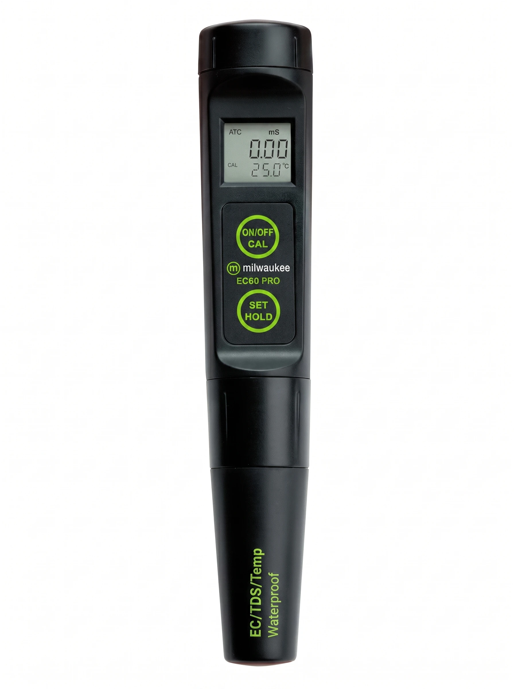 Medidor de CE/TDS y Temperatura de bolsillo económico de alto rango con ATC EC60 Milwaukee
