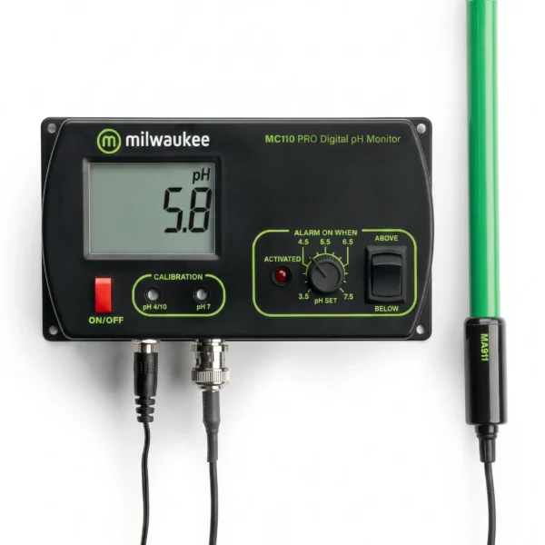 Monitor de pH para línea de proceso MC110 Milwaukee