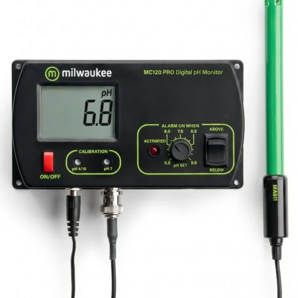 Monitor de pH para línea de proceso MC120 Milwaukee