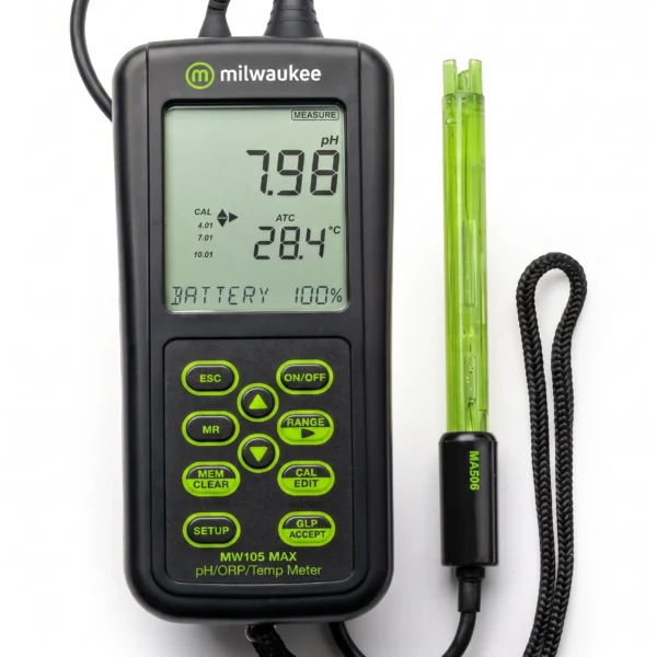 Medidor de pH/ORP y Temperatura portatil MW105 Milwaukee