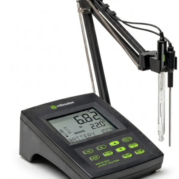 Medidor de PH/ORP/Temperatura de mesa MW150 Max Milwaukee
