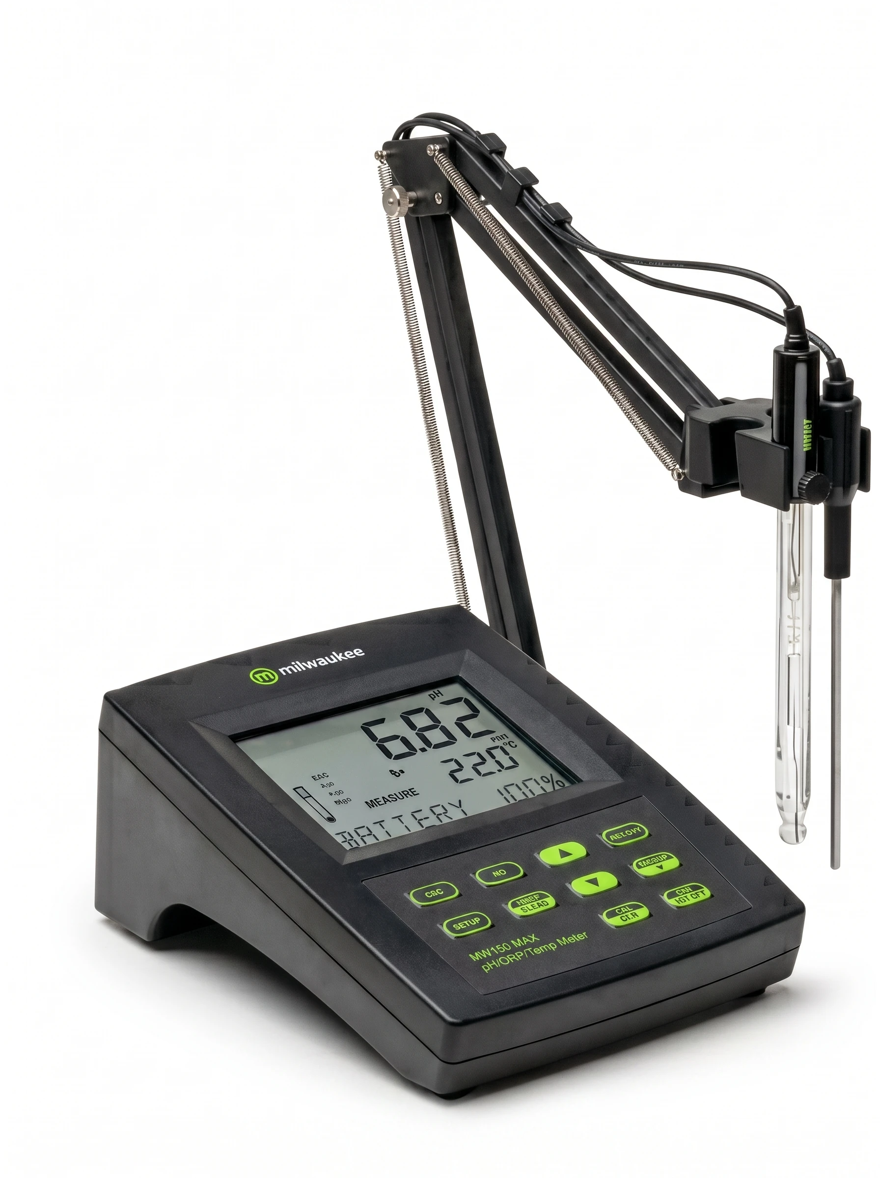 Medidor de PH/ORP/Temperatura de mesa MW150 Max Milwaukee