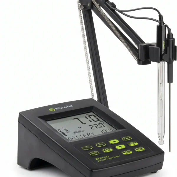 Medidor de pH/ORP y Temperatura de mesa con registrador de datos MW151 Max Milwaukee