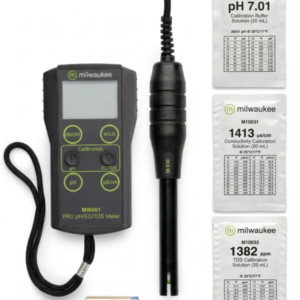 Medidor pH/CE y TDS portátil MW801 Milwaukee