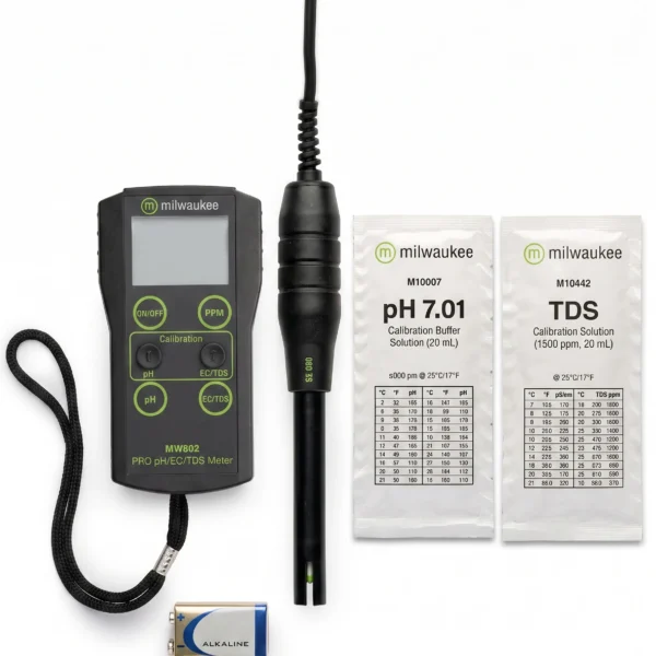 Medidor pH/CE y TDS de alto rango MW802 Milwaukee