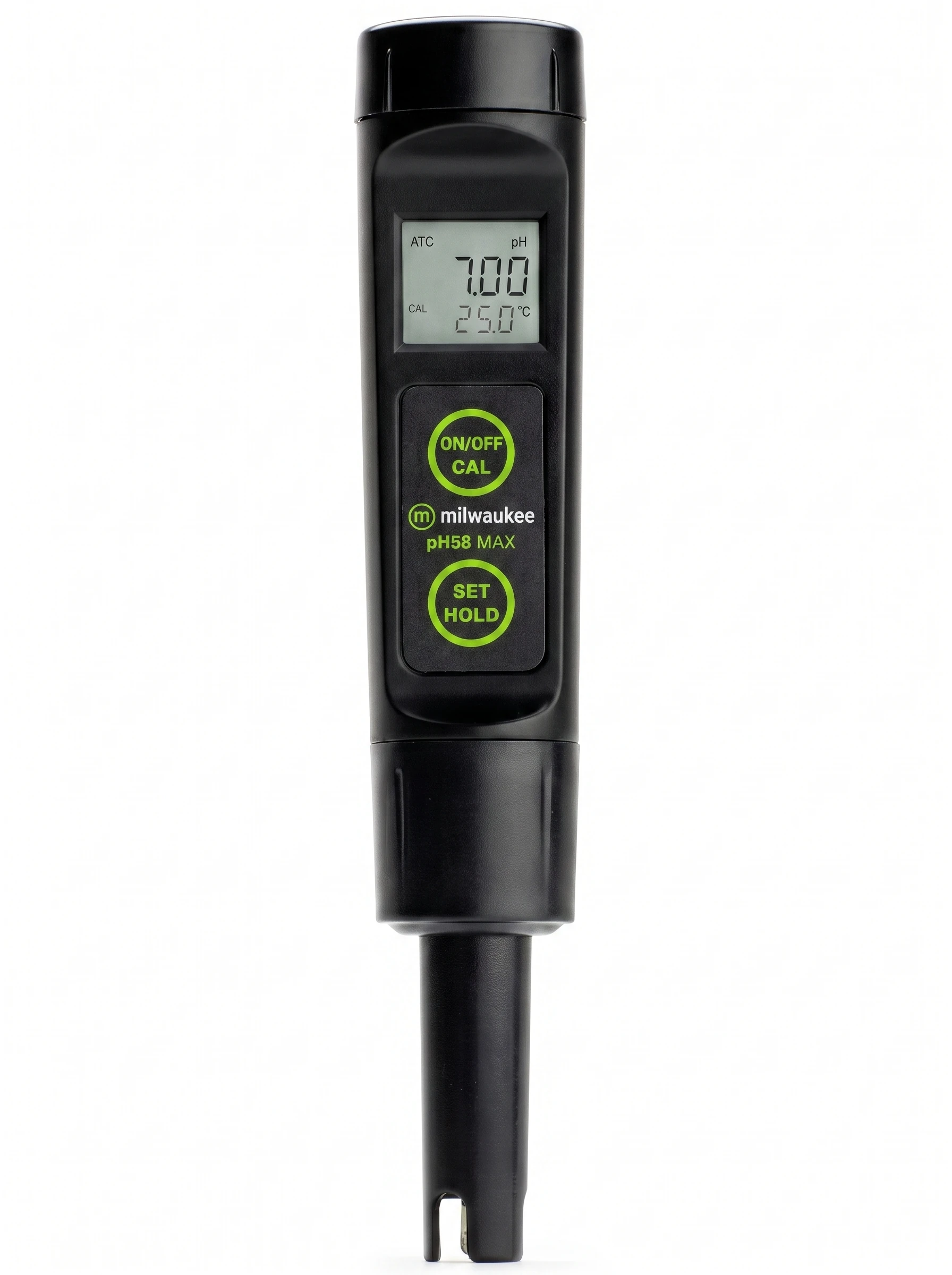 Medidor de pH/ORP y temperatura de bolsillo económico con ATC resistente al agua pH58 Milwaukee