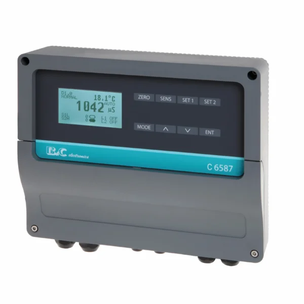 Controlador/Transmisor de Conductividad, Resistividad y TDS C 6587 B&C Electronics