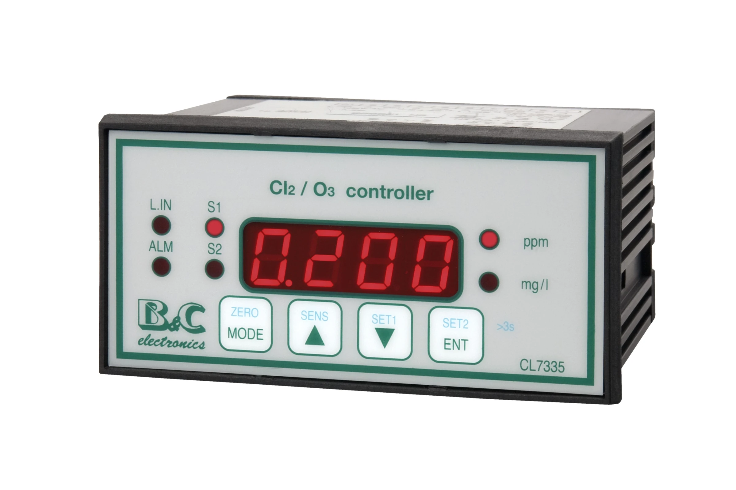 Transmisor / Controlador de Cloro, Dióxido de Cloro y Ozono CL 7335 B&C Electronics