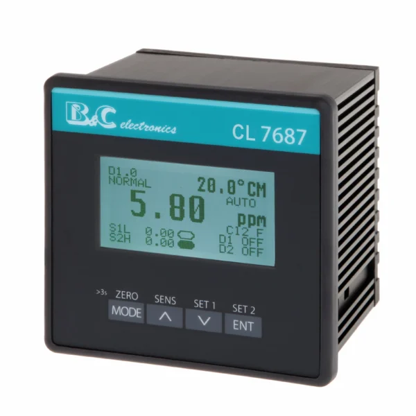 Transmisor / Controlador de Cloro, Dióxido de Cloro y Ozono CL 7687 B&C Electronics