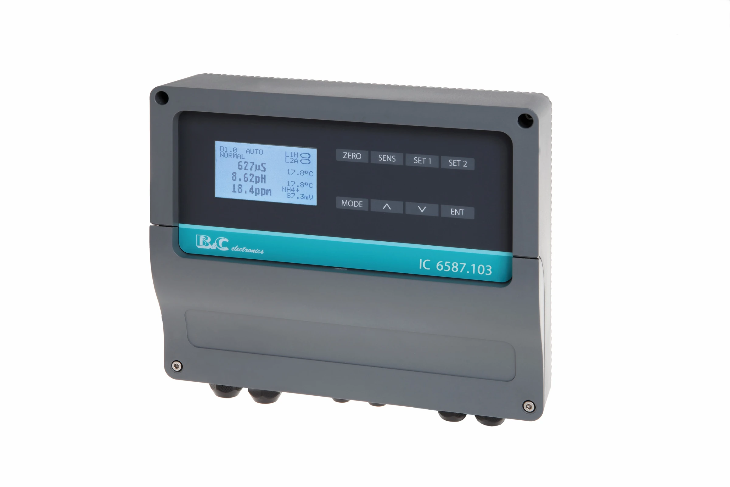 Controlador/Transmisor de ISE/pH/Conductividad/ORP IC 6587.103 B&C Electronics