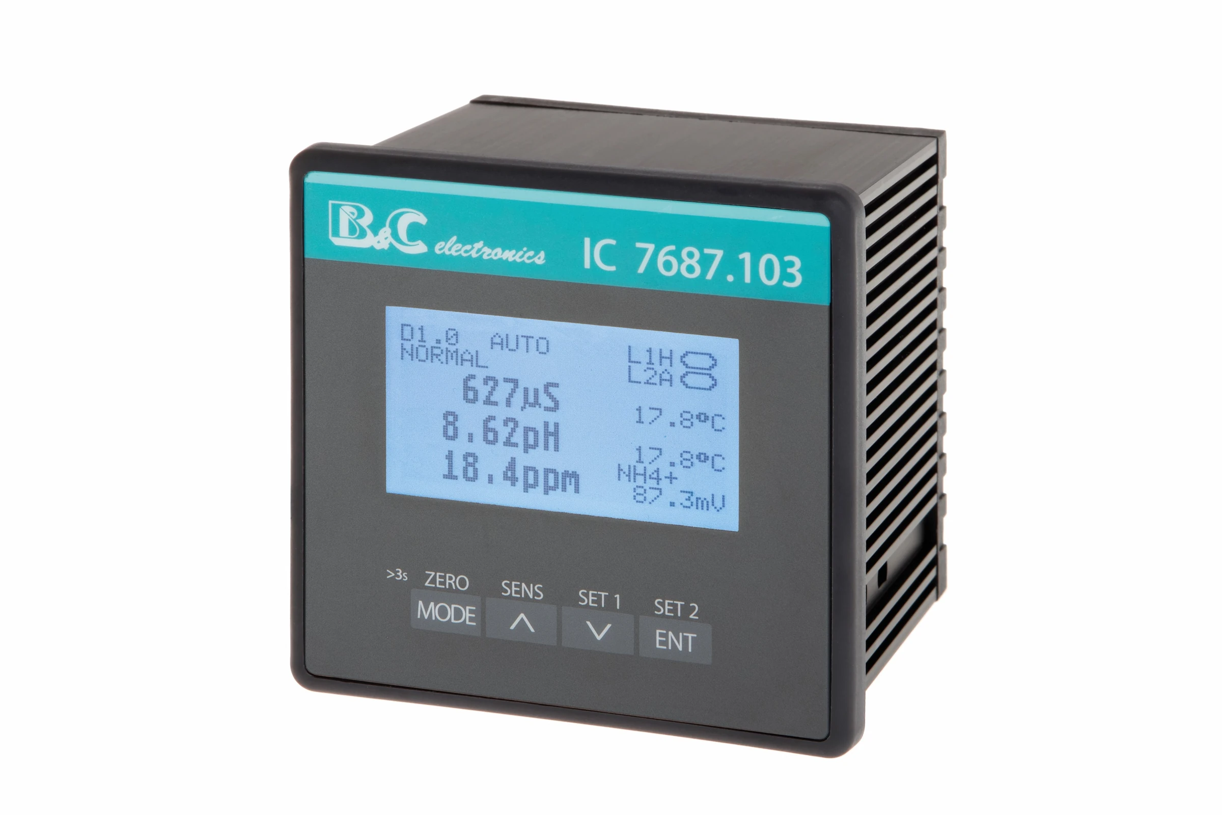 Controlador/Transmisor de ISE/pH/Conductividad/ORP IC 7687.103 B&C Electronics