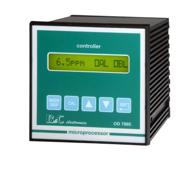 Controlador de Oxígeno Disuelto para Sonda Galvánica con Autolimpieza OD 7685.010 B&C Electrnics