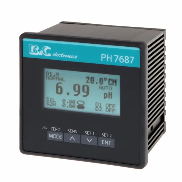 Controlador/Analizador de pH/ORP PH 7687 B&C Electronics